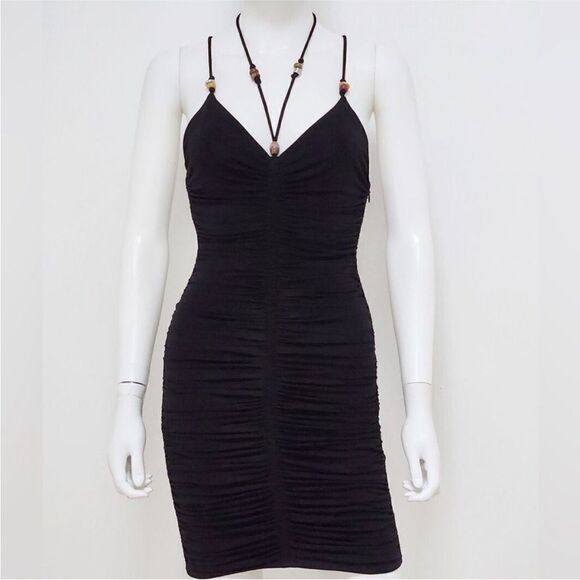 A.L.C NWT Anya Embellished Ruched Stretch-jersey
Mini Dress Black Size Small - Picture 11 of 12